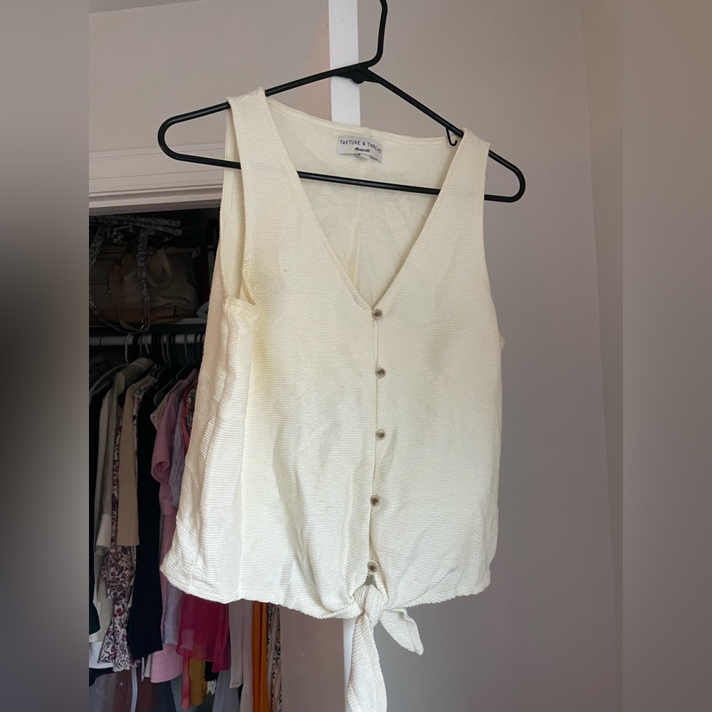 Madewell white top